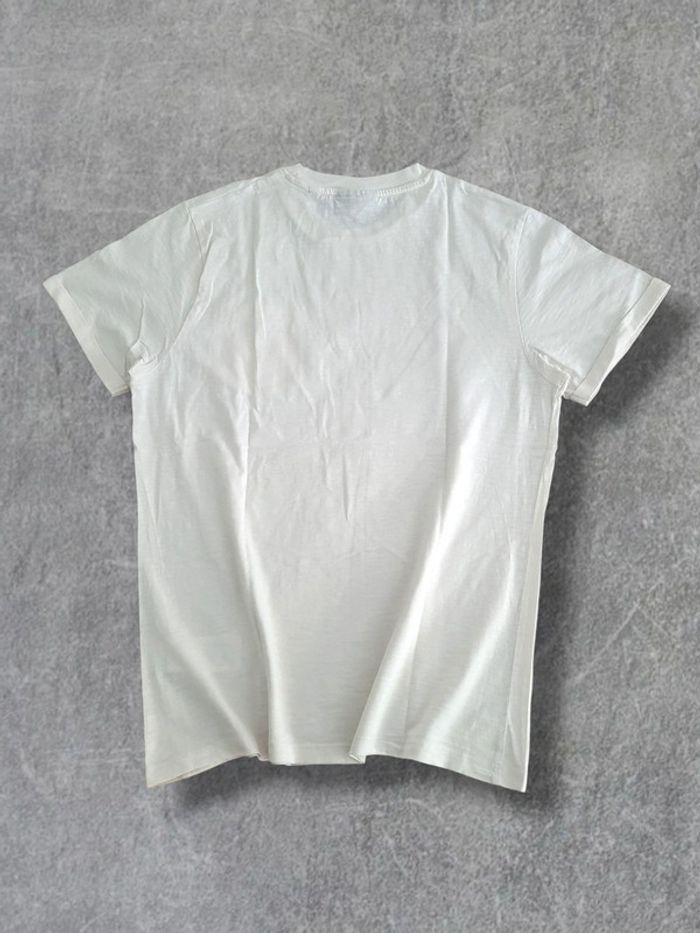 T-shirt Schott blanc 100% coton avec QR code - L - photo numéro 2