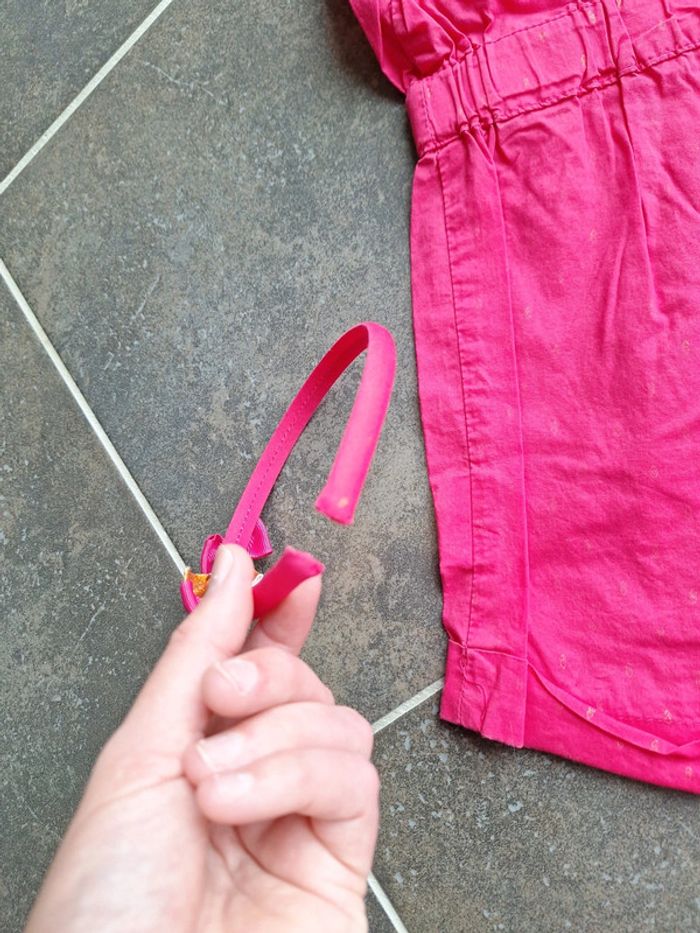 Combishort sergent major 8 ans avec serre-tête assorti - photo numéro 7