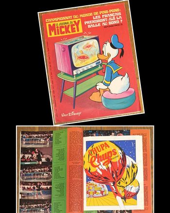 Ancien Journal de Mickey avec cadeau Poster Chupa Chups N°1400 1979 vintage