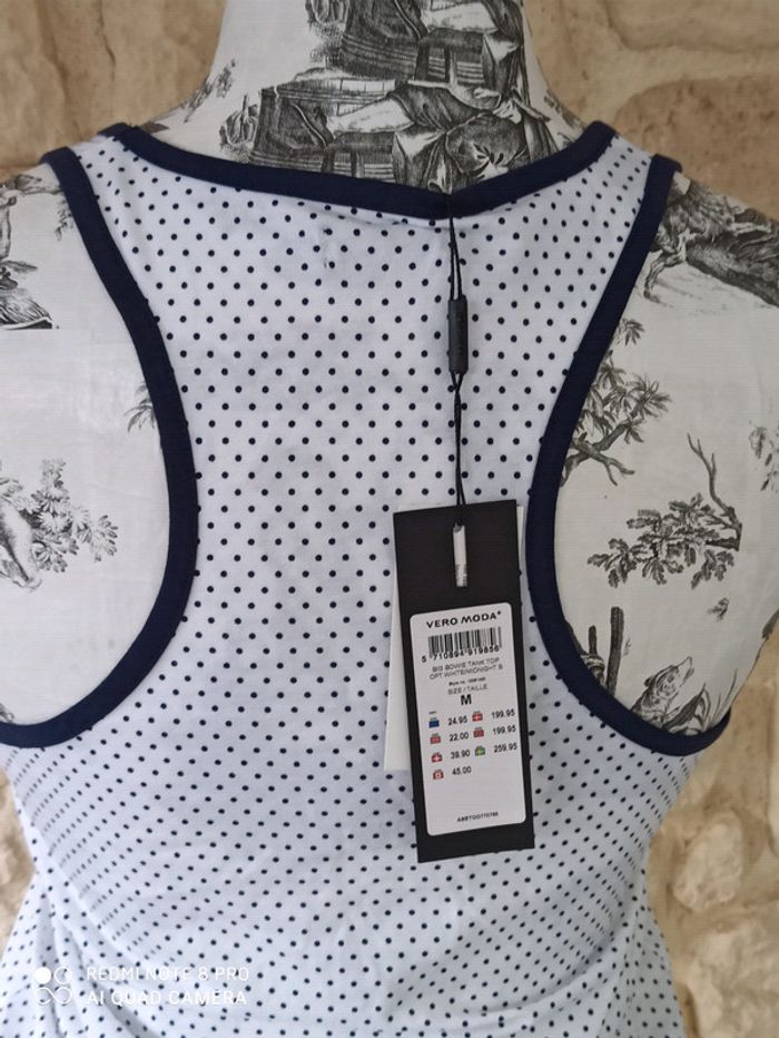 Débardeur pois Vero Moda neuf T M - photo numéro 3