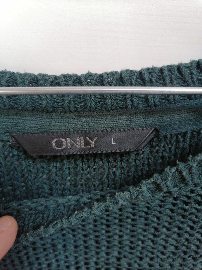 Pull vert foncé taille 40 - photo numéro 3