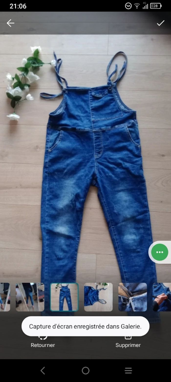 Salopette femme 36 jean c71 - photo numéro 5