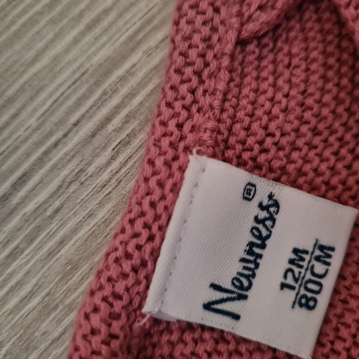 Gilet rose manches longues 12 mois Newness - photo numéro 3