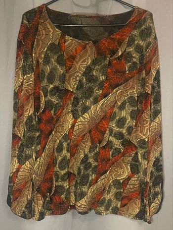 Haut à motifs manches longues