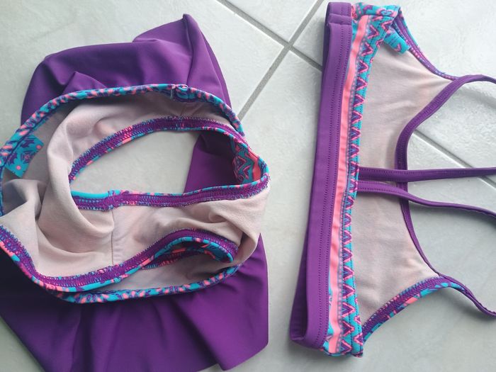 Maillot de bain 2 pièces fille 6 ans - photo numéro 3