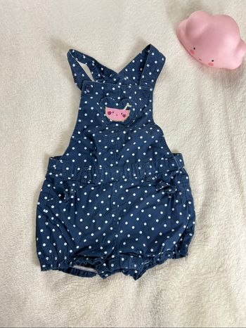 Magnifique salopette été polka petits pois 86 cm