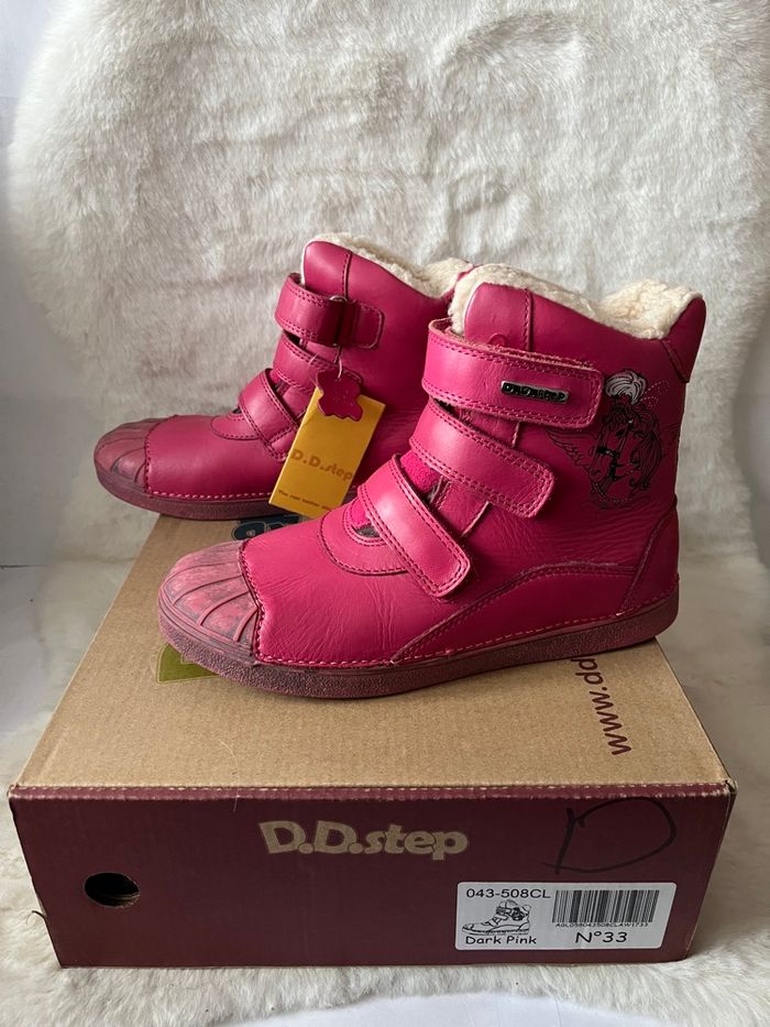 Bottines roses fuschia en cuir D.D.Step pointure 33