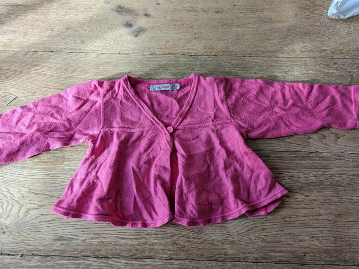 Gilet léger clayeux mauve 18 mois