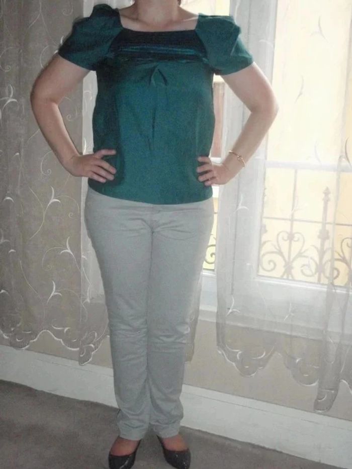 Blouse Sandro verte taille 2