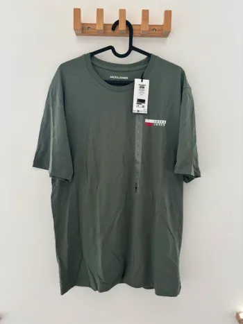 T-shirt kaki Jack & Jones homme L – Neuf avec étiquette
