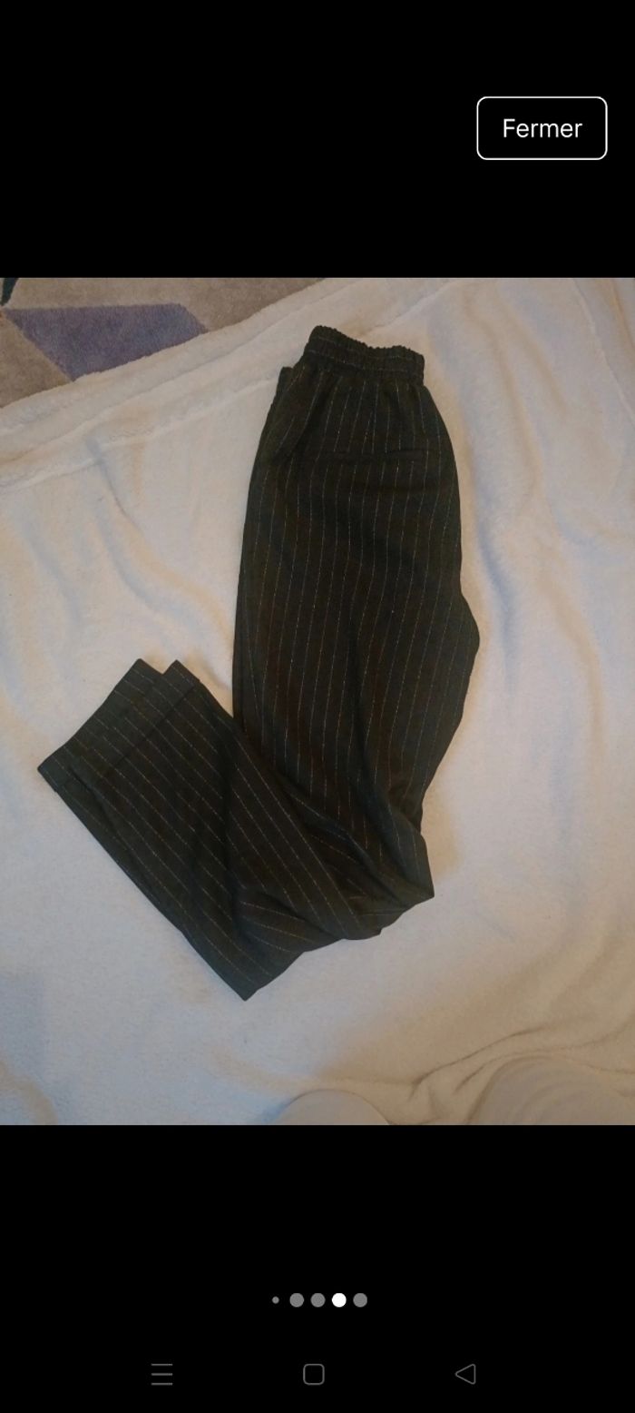 Pantalon droit fluide noir Etam taille 34 - photo numéro 5