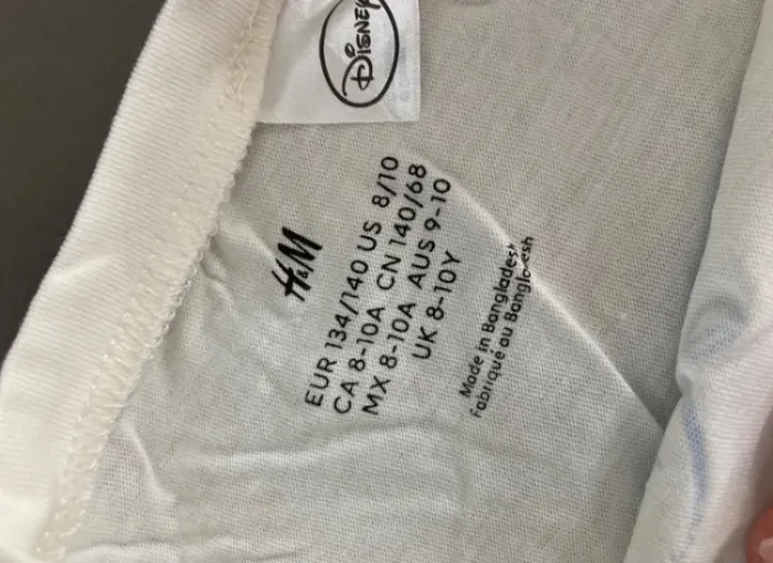 T shirt bambi et panpan neuf 8-10 ans h&m - photo numéro 2