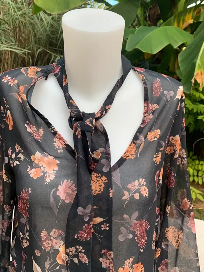Tunique Gemo transparente fleuri taille44 - photo numéro 6