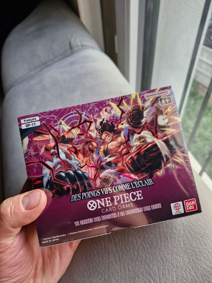 Bandai one piece display op11 des points vifs comme l'éclair