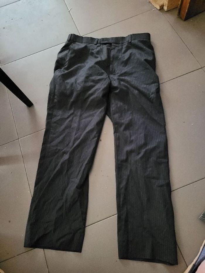 Pantalon rayé laine taille 44