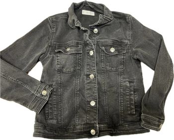 Veste en jean noir fille