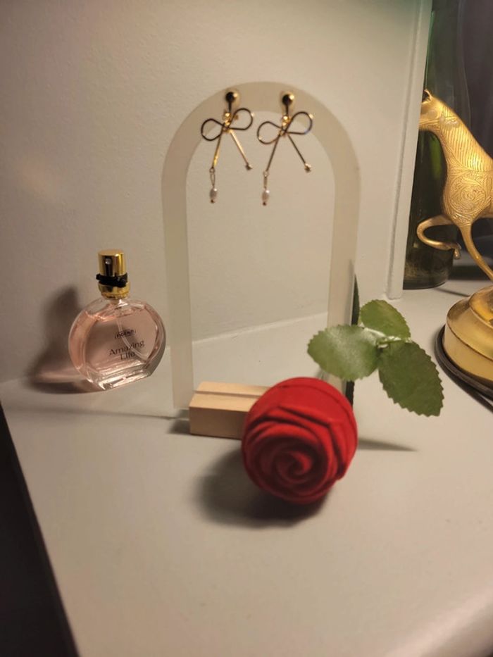 Clips discrets petits nœud et fine perle - photo numéro 4