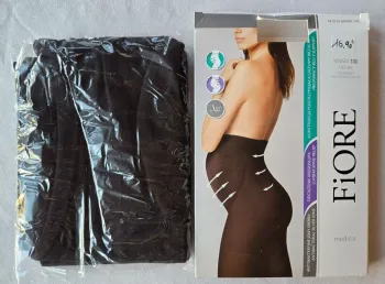 Collant de maternité noir Mama 100D marque Fiore taille 4/L