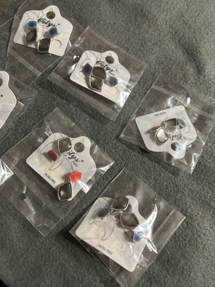 Lot de 8 paires de boucles d’oreilles - photo numéro 2