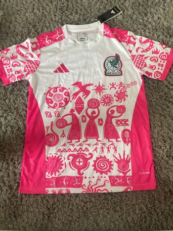 Maillot Mexique Coupe du Monde 🩷🤍