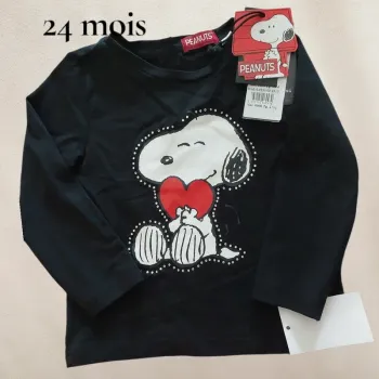 Haut manches longues fille -24mois- snoopy