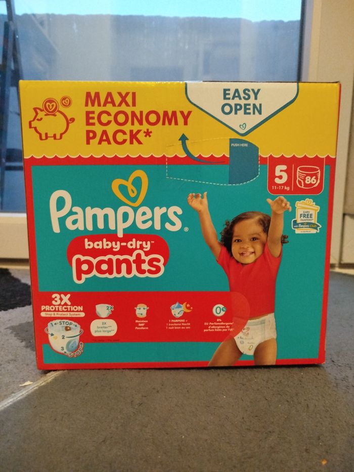 1 carton pampers taille 5 - photo numéro 3