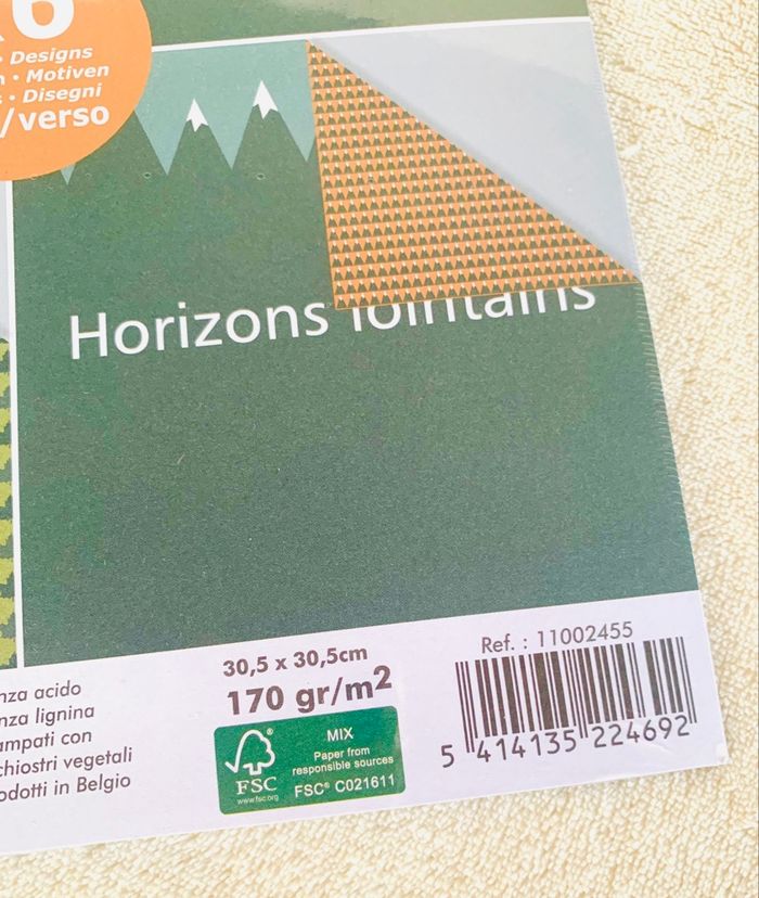 Bloc de 6 feuilles Artemio thème Montagne recto verso - photo numéro 5