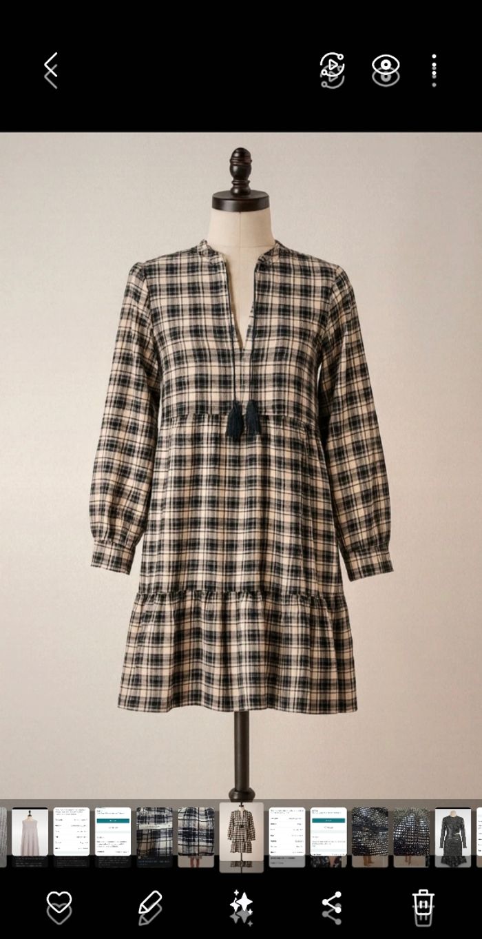 Robe noire et beige la fée maraboutée