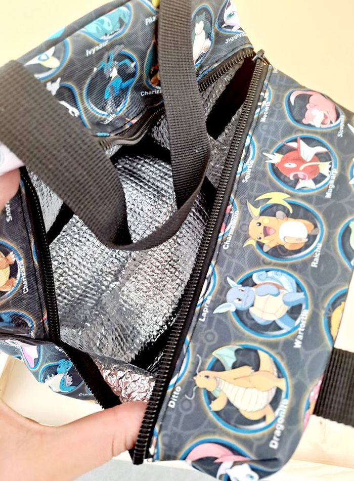 neuf sac isotherme pour repas lunch gouter pique nique multi pokémon - photo numéro 3