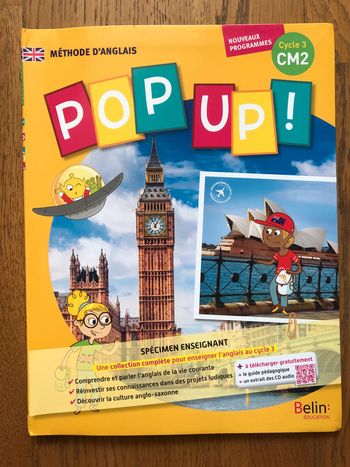 Méthode d’’Anglais Pop Up ! CM2