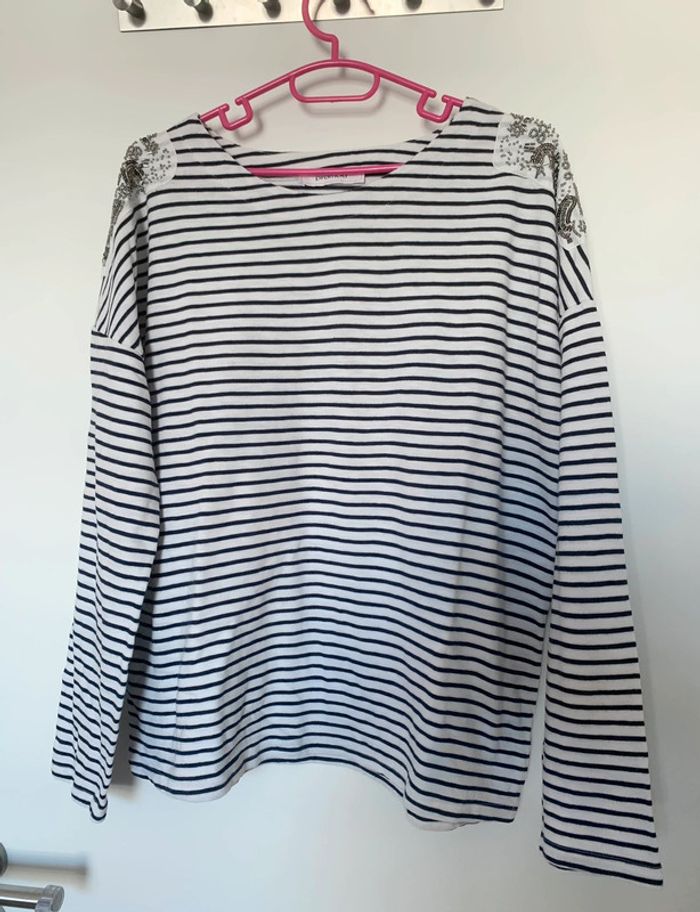 Top marinière Promod taille XL