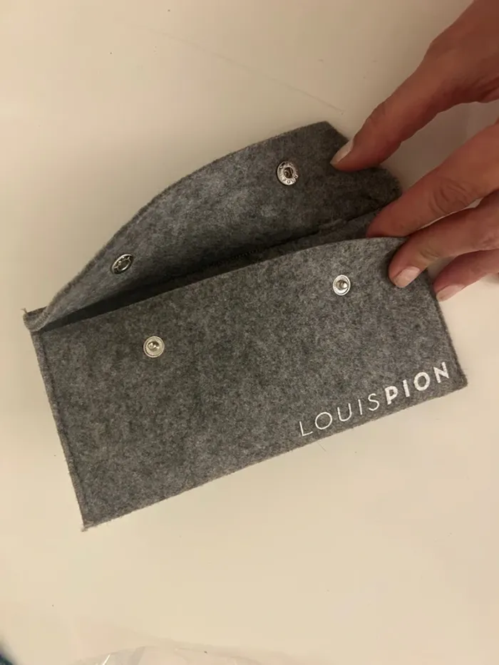 Louis pion étui à lunettes en feutrine gris - photo numéro 3