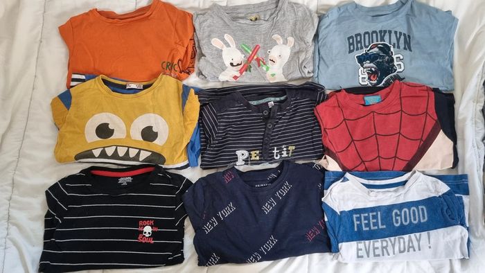 Lot de 9 t shirts manches longues