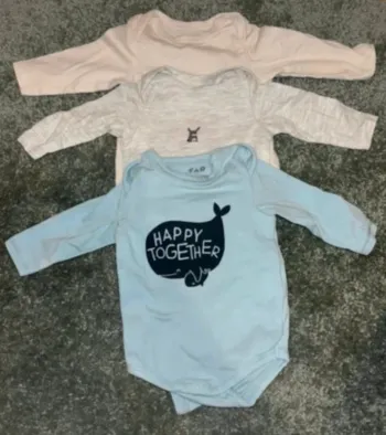 Lot de 3 body naissance