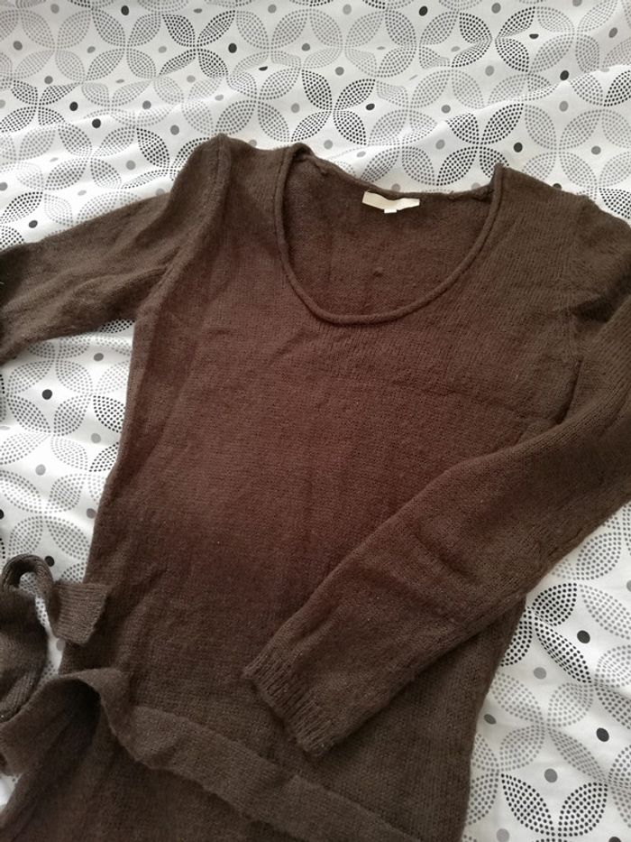 Robe pull marron Etam noté 38 mais me convenait (36) - photo numéro 2