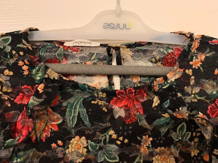 Blouse Promod imprimé T. M noire - photo numéro 4