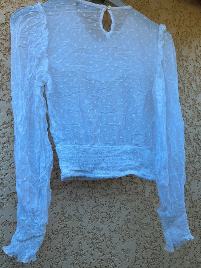 Blouse bershka blanche - photo numéro 4