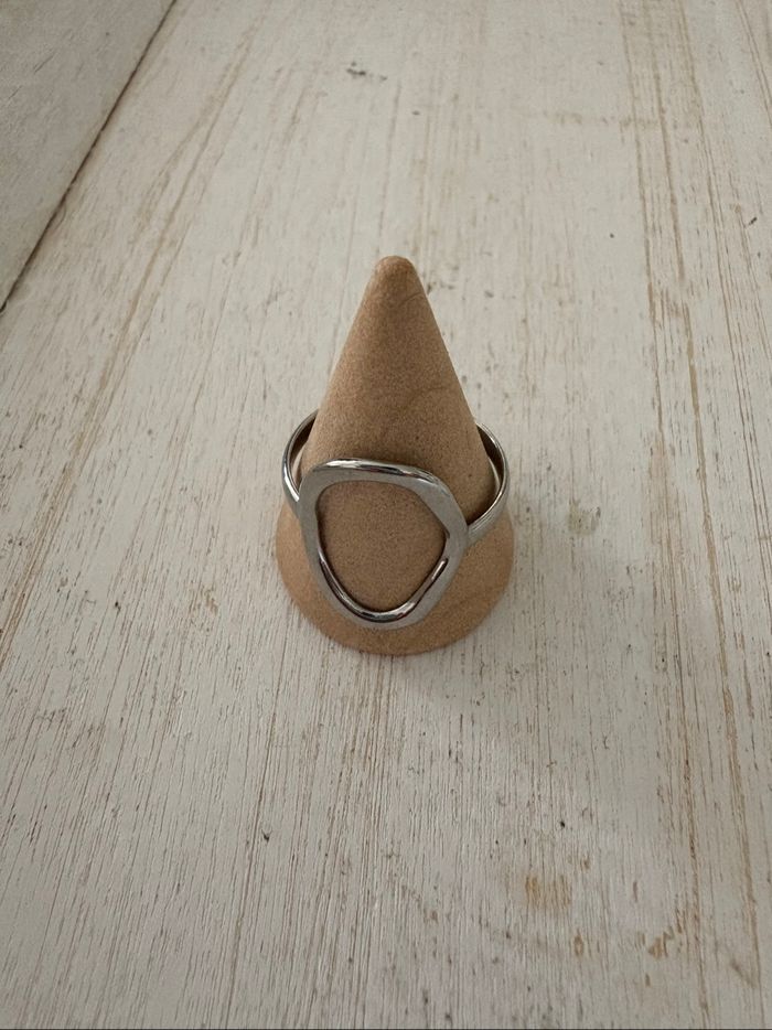 Bague argentée acier inoxydable - photo numéro 2