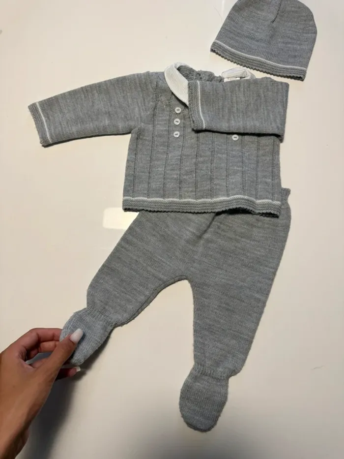 Ensemble maille gris - photo numéro 3