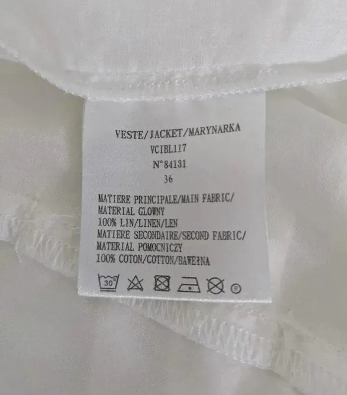 Veste 100% lin - Jacquelin Riu - taille 36 - photo numéro 4