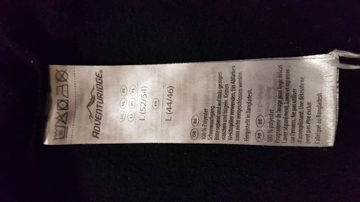 Gilet polaire homme 46-48 (L) noir Adventuridge - photo numéro 4