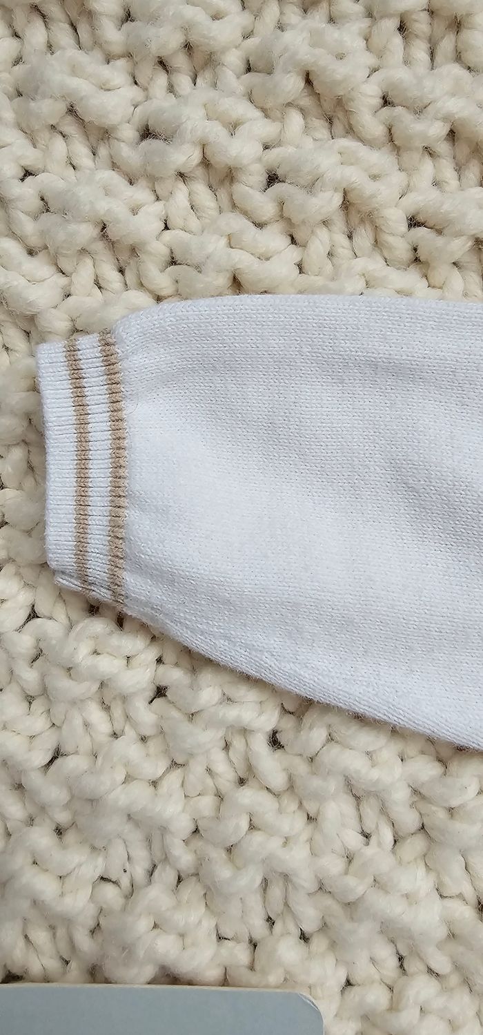 Pull Petit Bateau blanc - photo numéro 4