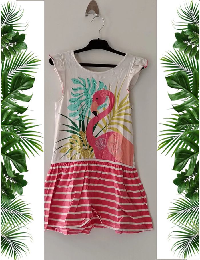 Robe flamant rose orchestra 8 ans