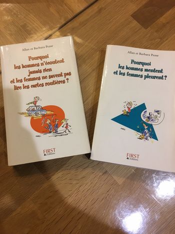 2 livres sur les hommes et les femmes de Allan et Barbara Pease