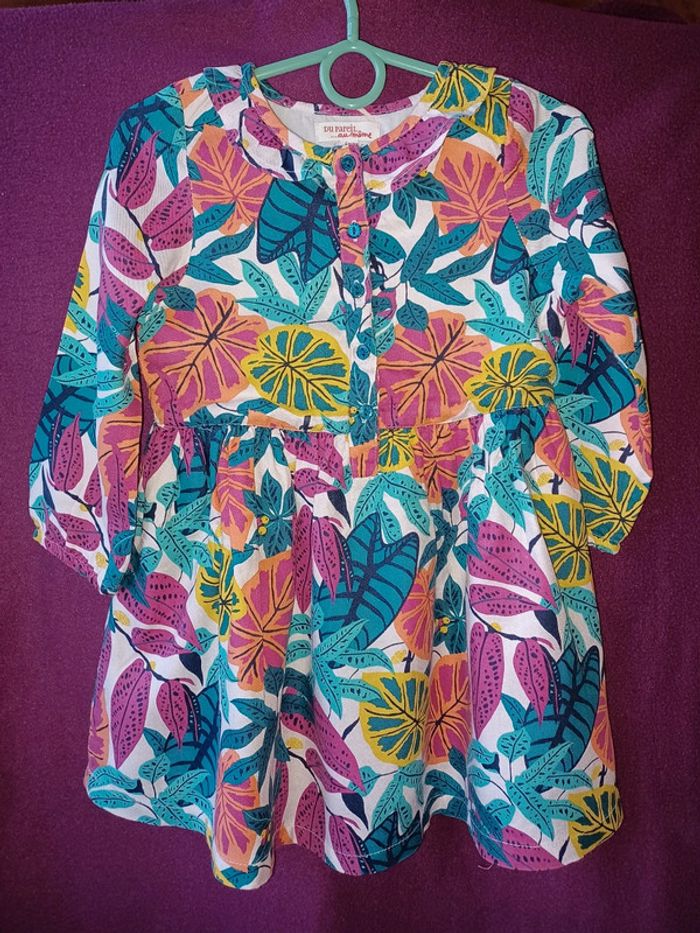 Robe doublée à fleurs DPAM 4 ans