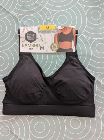 Soutien-gorge brassière noir Dolce Bella Bamboo – Taille M