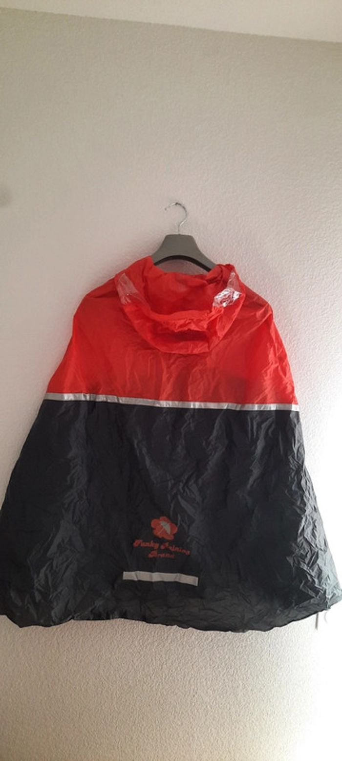 Poncho gris et orange taille 9/12 ans (mixte) - photo numéro 4