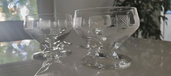 4 coupes champagne art déco