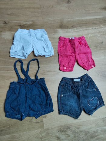 Lot de 4 shorts 12mois