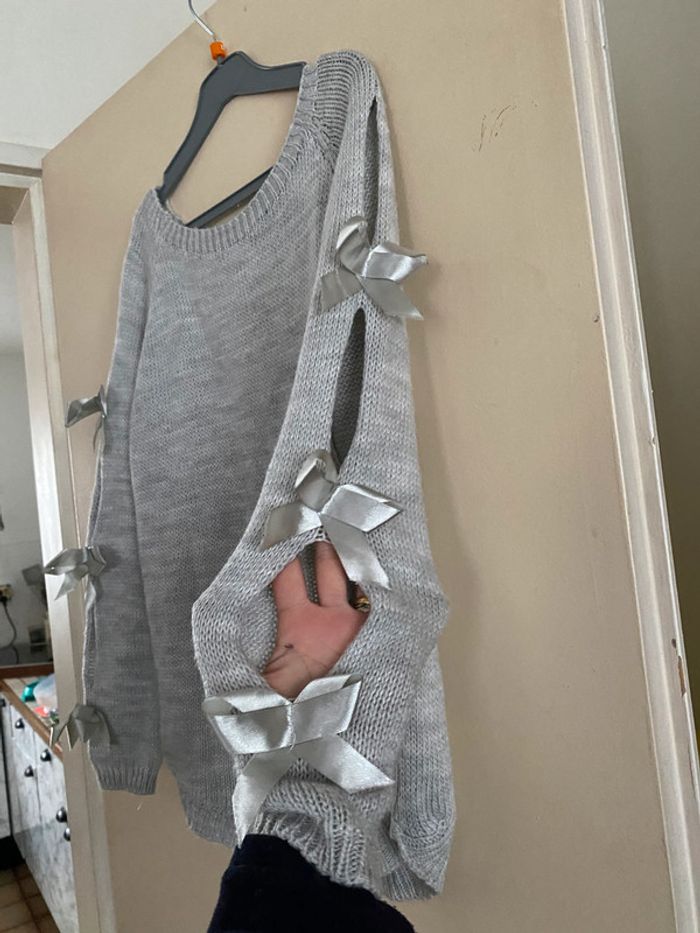 Pull Gris - photo numéro 3